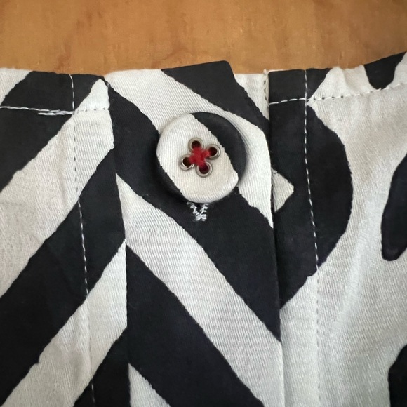 Block Printed Button Back Top by MATTER Prints - NWOT Women’s Medium Black/White - Picture 8 of 15